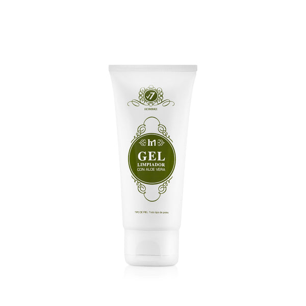 Gel limpiador facial para hombre con aloe vera